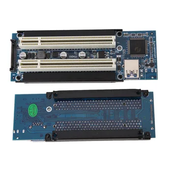 

PCI-E PCI Express X1 to Dual PCI Riser Extend Adapter Card PCI Add On Cards with 1M USB 3.0 Cable Extend Adapter Card Dropship