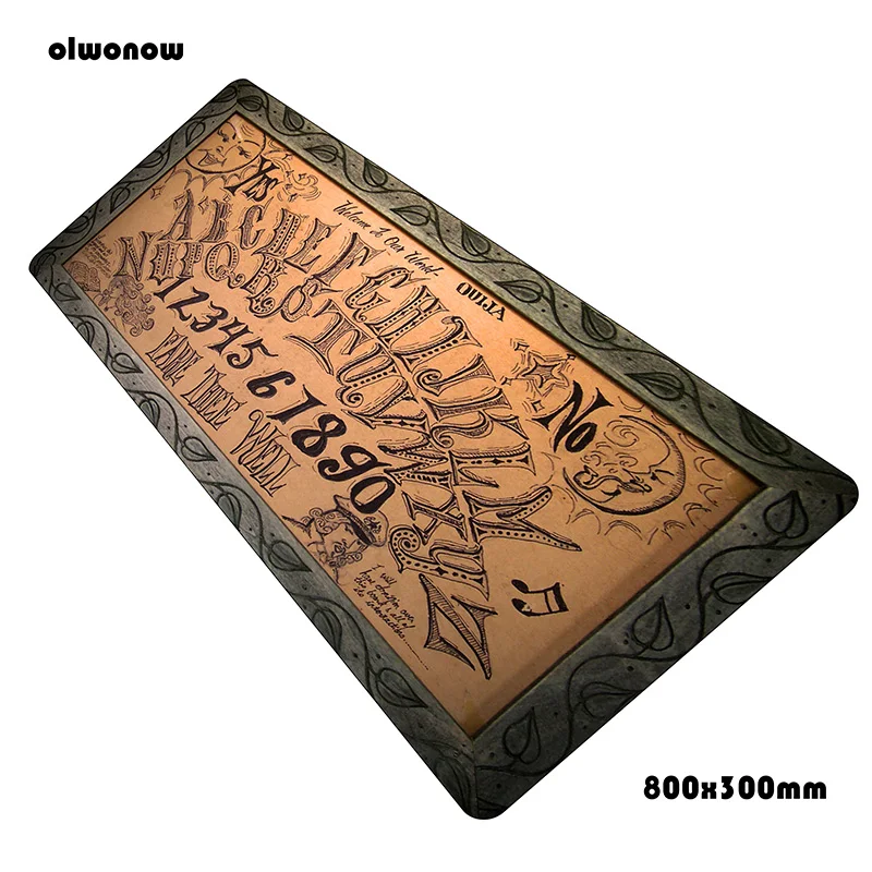 Ouija доска коврик для мыши 800x300x2 мм коврики S xl компьютер игровой интимные аксессуары гаджет игровые коврики и чехлы игр pc gamer