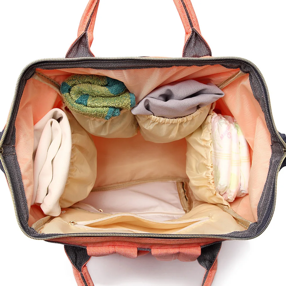 Модная детская сумка для коляски, сумка для подгузников, водонепроницаемые детские сумки для мамы, рюкзак для мамы и папы, подгузники lequeen