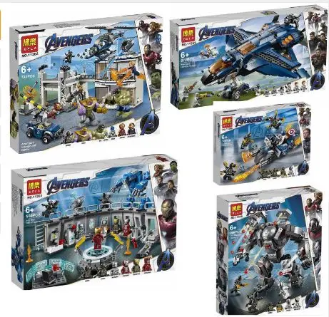 New Superheroes Avengers 4 fit legoings marvel avengers endgame figures Building Blocks bricks Toy 76123 76124 76125 76126