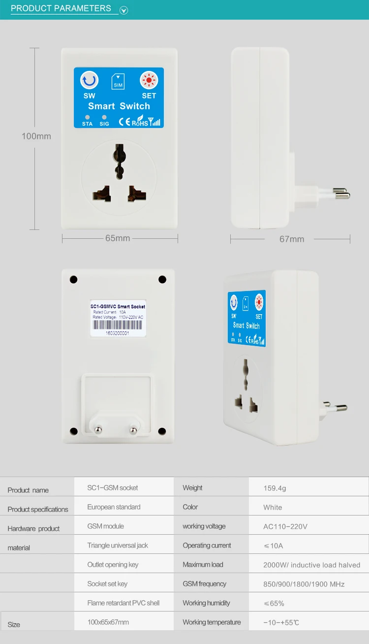 SC1, 220 В, мобильный телефон, SMS, дистанционное Беспроводное управление, умный переключатель, GSM розетка, ЕС, Великобритания, Австралия, вилка для дома, бытовая техника
