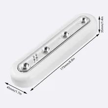 Беспроводные питание от батарейки светодиодный сенсорный кран свет лампы Дом Офис Кухня под шкафом шкаф огни высокой яркости ночник