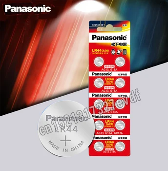 Panasonic 10 sztuk 1 5V przycisk komórki baterii lr44 bateria litowa baterie A76 AG13 G13A LR44 LR1154 357A SR44 100 oryginalny tanie i dobre opinie JP (pochodzenie) 120mAh 5 4mm * 11 6mm Alkaline