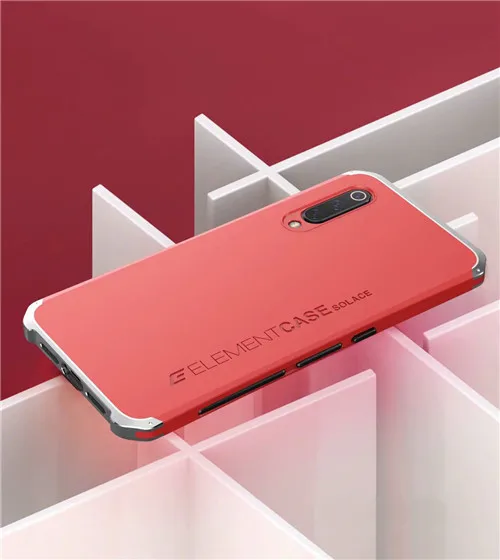 Shockproof Armor Phone Case For iPhone 13 12 Pro MAX 13 Mini 11 XS XR SE 2 8 7 6 Case Aluminum Metal Bumper Matte PC Cover Coque red and silver