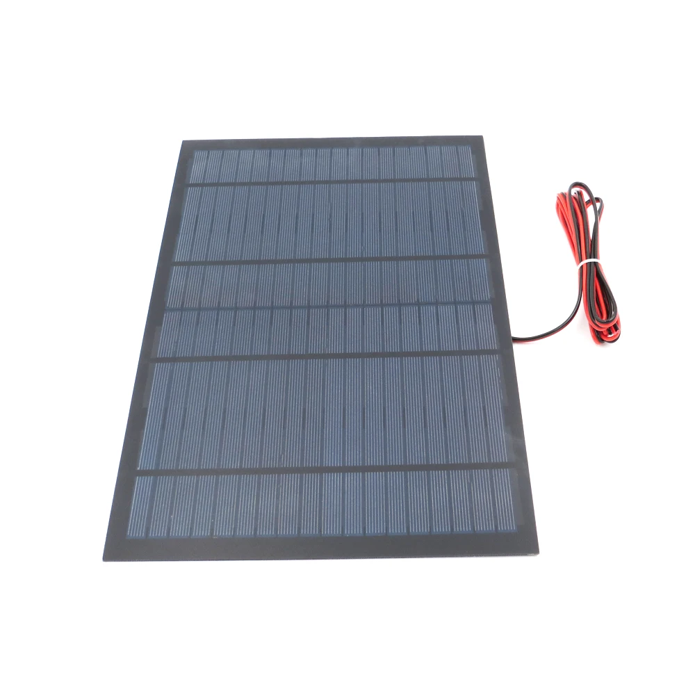 18 в 10 Вт с 200 см Удлинительный кабель панели солнечных батарей поликристаллический кремний 12 В DIY модуль зарядного устройства для аккумуляторов мини солнечная батарея провод игрушка