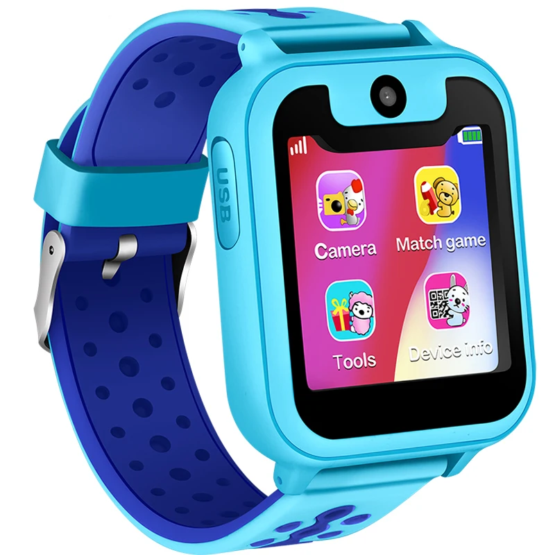 

WISHDOIT LED Popular Color Screen Children's Smart Watch GPS Positioning Tracker Safety Distance Setting SOS Support SIM Card