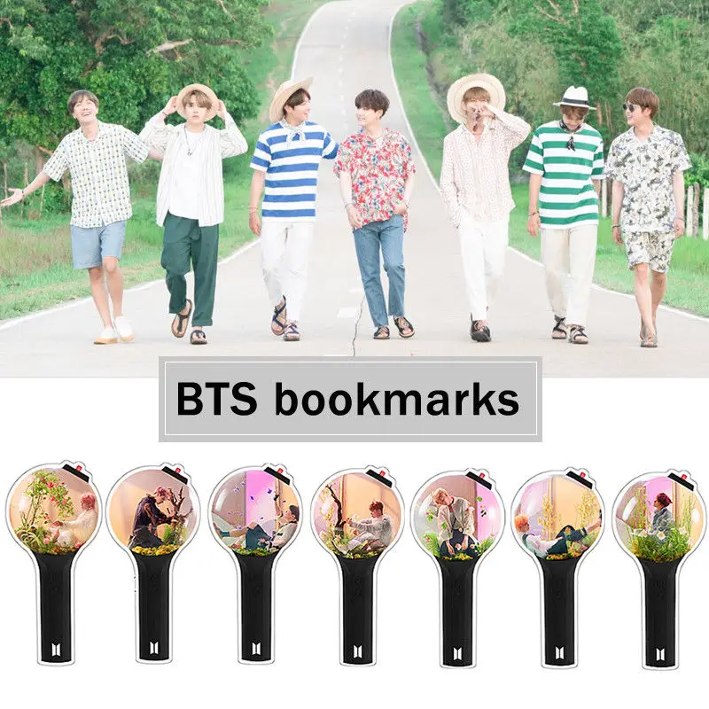 

2018 SGDOLL Korea Kpop BTS LOVE YOURSELF ANSWER' Bookmark Bangtan Boys New Memo Label Suga Jimin V Cute Fashion New