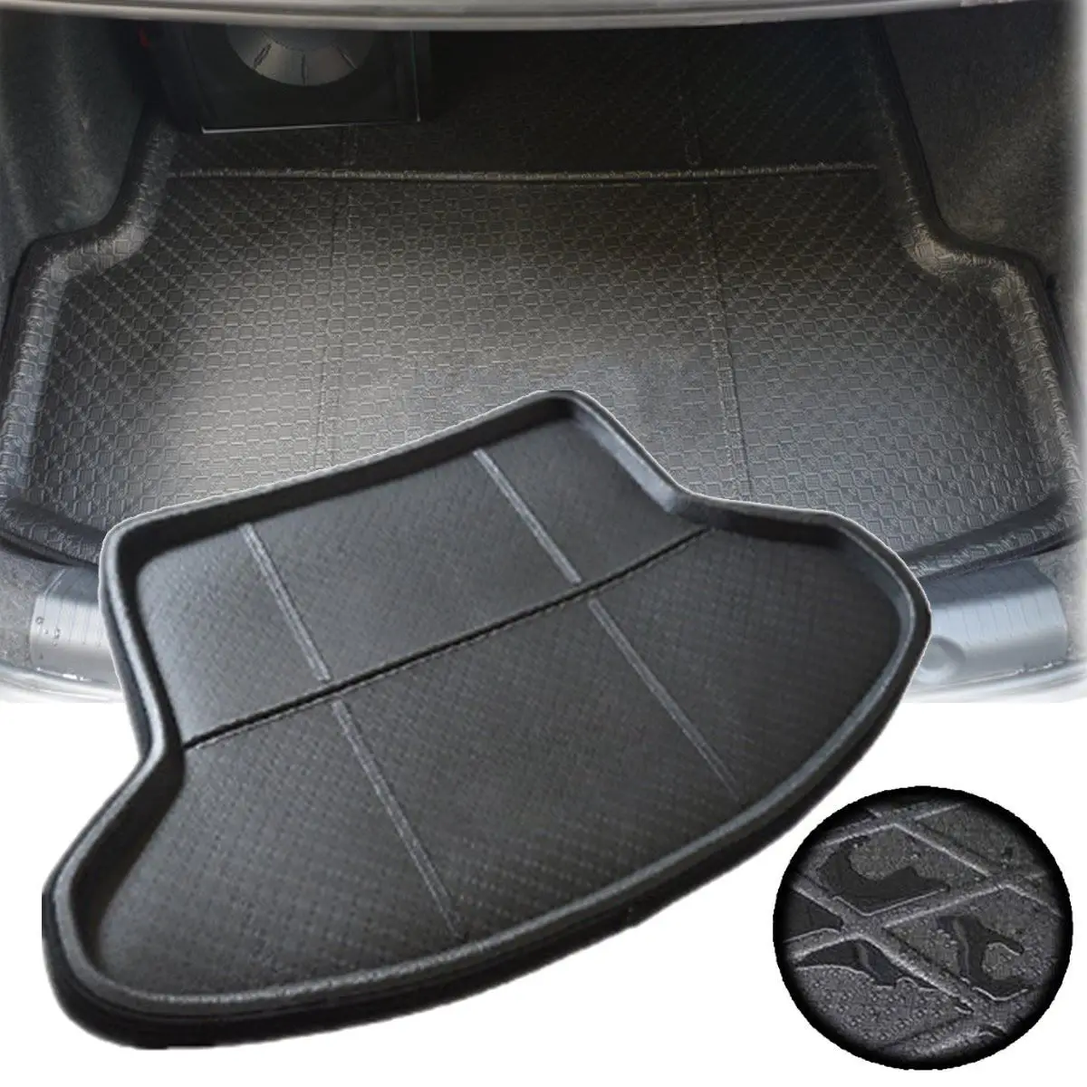 

Car Trunk Tailgate Cargo Liner Carpet Waterproof Cushion Mat Rear Trunk Liner For Toyota Prius 2008-2012 Floor Protective Mats