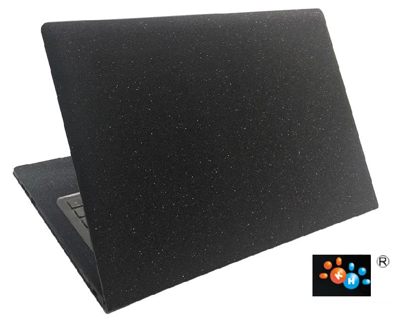 Black Glitter KH Специальный Ноутбук Матовый Блестящий стикер кожаный чехол протектор для lenovo ideapad 100-14 14" - Цвет: Black Glitter