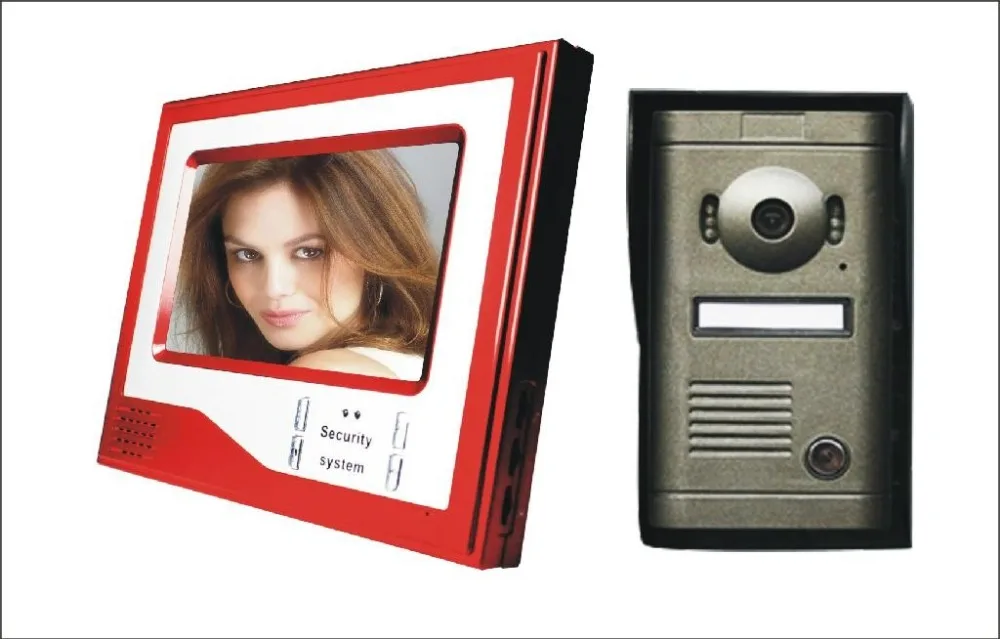 New Wired 7 inch Color Video font b Door b font Phone Intercom Doorbell System 1