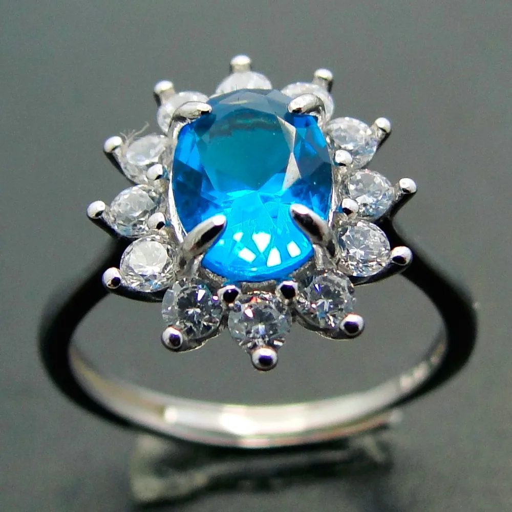 Classic Rings Women Engagement Party Jewelry High Quality Oval Cut