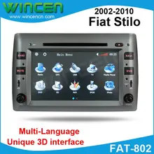 8 Car DVD Player for Fiat Stilo with 3D Menu multilanguage support onboard computer HOT SELLING