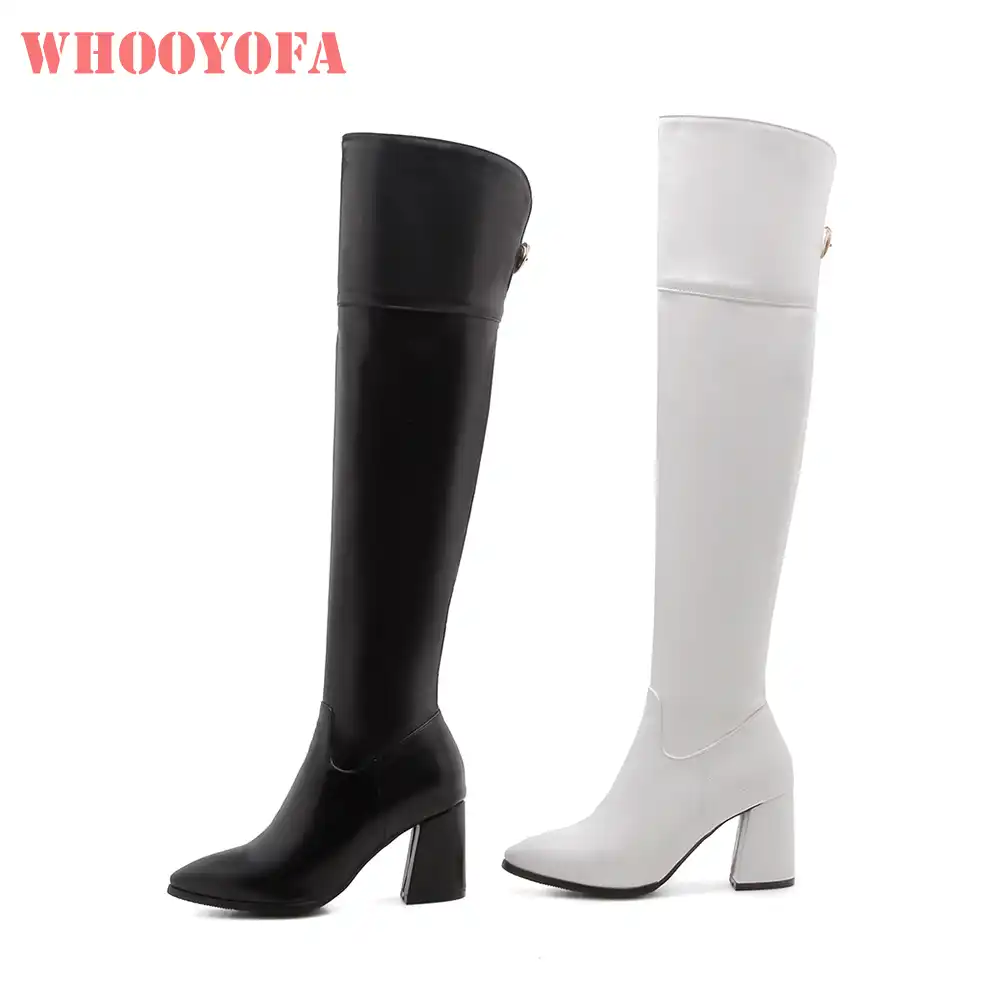 knee high boots with 3 inch heel