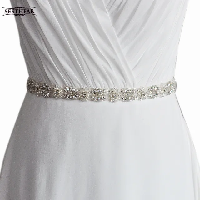 S230 Crystal Rhinestones Bride Evening Party Gown Dresses S230 Crystal Rhinestones Bride Evening Party Gown Dresses Accessories Wedding Sashes Belt Waistband Bridal Belts
