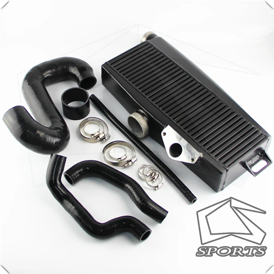 

New Top-Mount Intercooler Kit Black w/ Silicone Hoses Fits For 02-07 S*ubaru W*RX/STI