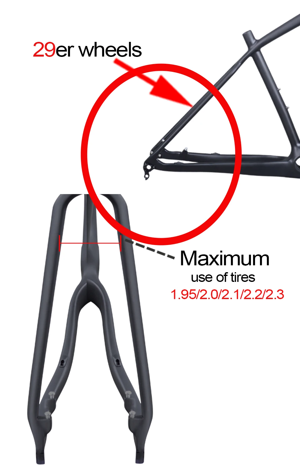 Flash Deal Full Carbon BOOST Frame 29er Bicycle Mountain Frameset 148*12 Boost Bike Frame matt/glossy BSA Frame 20