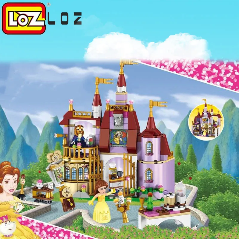 Набор строительных блоков в стиле принцессы Belle's Beauty And The Beast 37001|Блочные