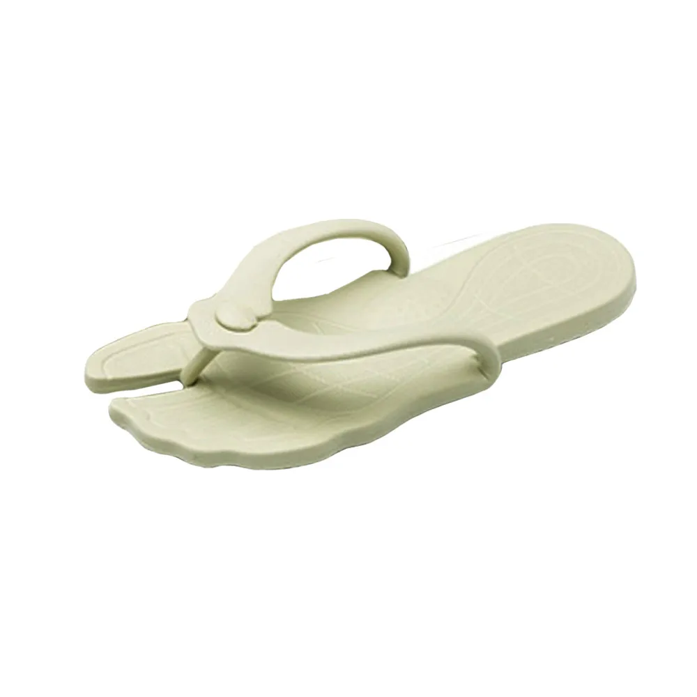 SAGACE/Коллекция года; мужская обувь на плоской подошве; летние пляжные шлепанцы со съемным дизайном; Вьетнамки; нескользящие домашние тапочки унисекс - Цвет: Зеленый
