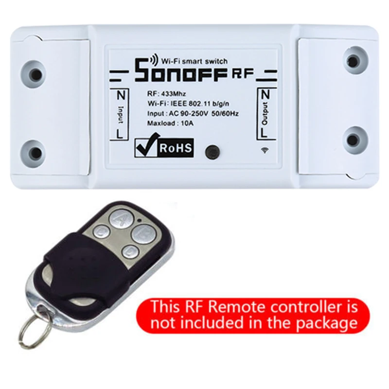 Sonoff WiFi умный переключатель 433 МГц рч приемник беспроводной пульт дистанционного управления Автоматизация релейный модуль для Alexa Google Home