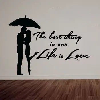 

Quotes Wall Decal Life is Love Stickers Girl Woman Art Bedroom Vinyl Decals