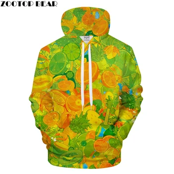 

Orange Fruit Print Hoodies 3D hoodie Men Hoody Pullover Sweatshirt Harajuku Tracksuit Streetwear Coat Funny Jacket 2018 Dropship