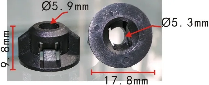 Shhworldsea 100 шт авто зажим задняя гайка для грязи Toyota #90467 06169 90476 N0301|fastener clip|auto clips and