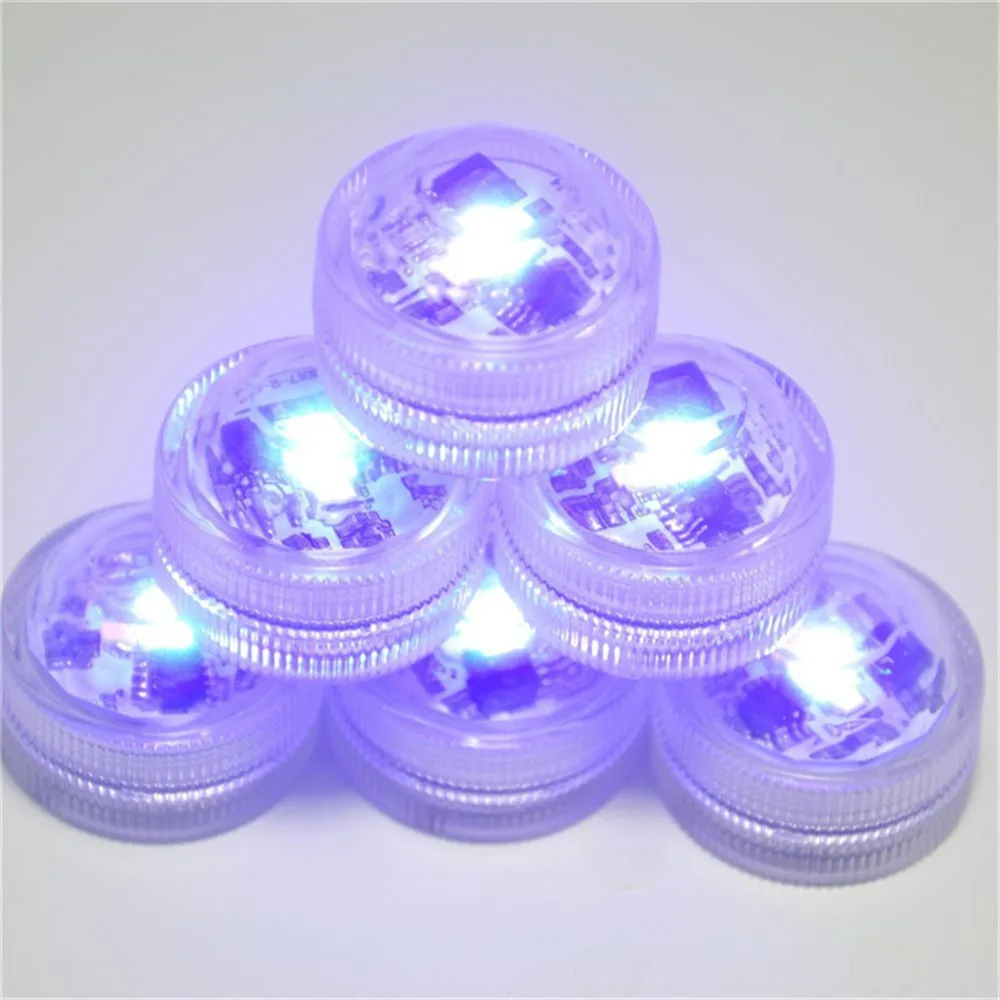 White&Warm White&RGB LED Submersible Waterproof Mini Tealight with 21 Key Remote Control for