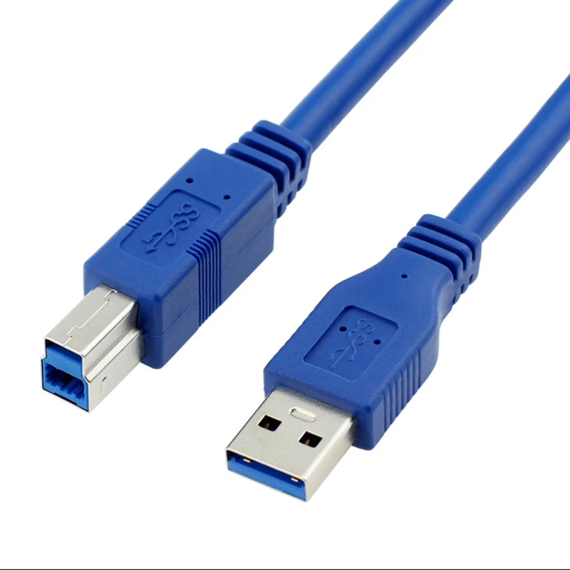 Rankman USB 3.0 Type A Male to USB 3.0 Male B Print Line Sync Printer Cable Data Cord for PC Printer