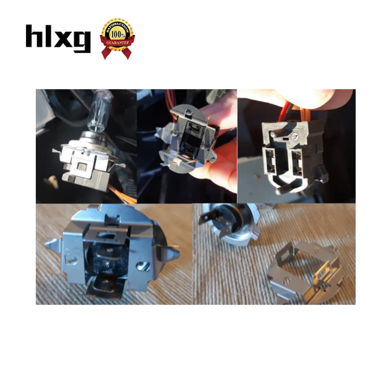 Автомобильные фары HLXG 2 шт. цоколь H7 адаптер для светодиодной лампы держатель