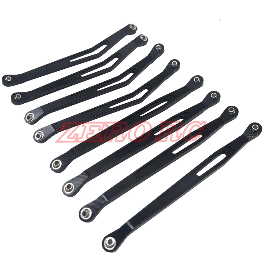 

8PCS Axial Wraith CNC Aluminum Linkage Set Upper And Lower Suspension Links Rod BLACK