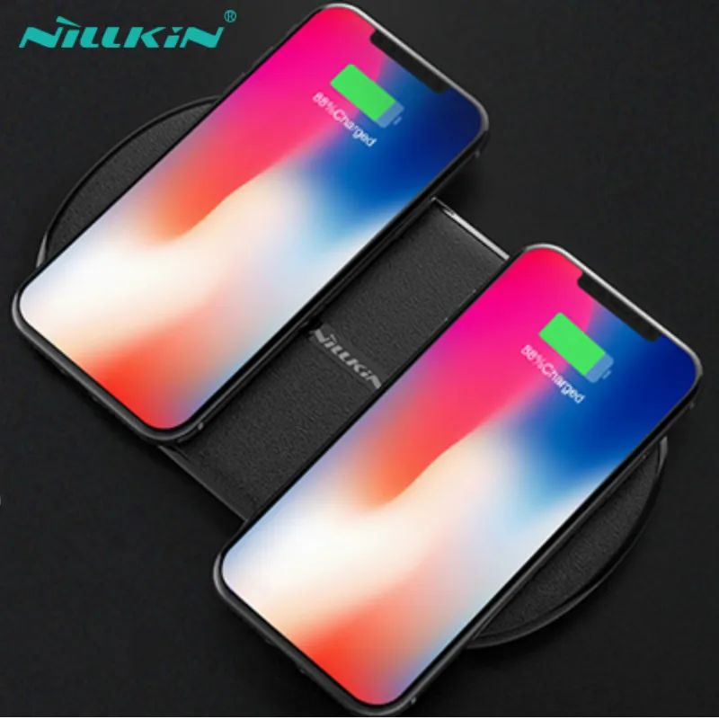 

NILLKIN Fast Wireless Charging Pad For Samsung Galaxy S9 S8 Plus Note 8 9 2 in 1 QI Wireless Charger 10W Fast Charger For iPhone