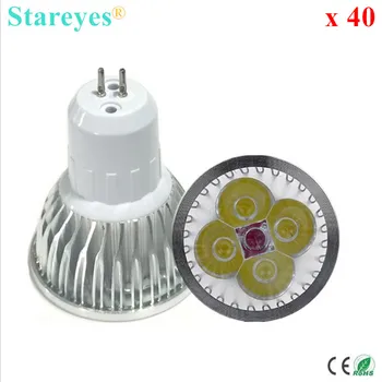 激安 送料無料 40 ピース調光対応 4 ワット 3 ワット GU5.3 GU10 E27 B22 E14 MR16 LED ダウンライトスポットライトランプつりランプ電球ライト照明