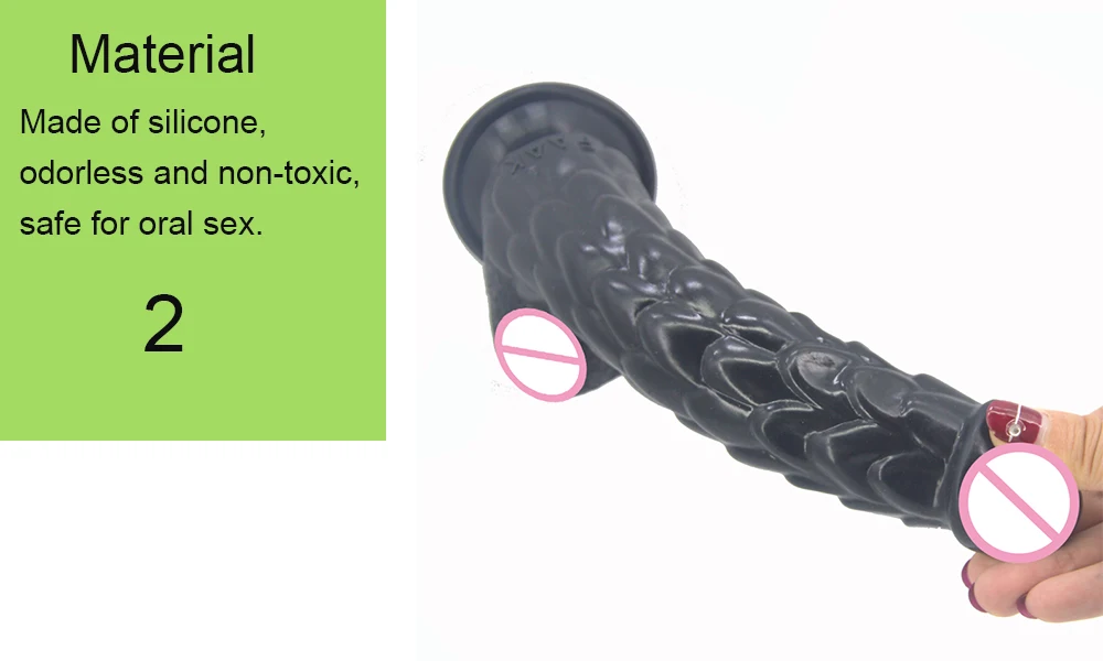 fish scale dildo 30
