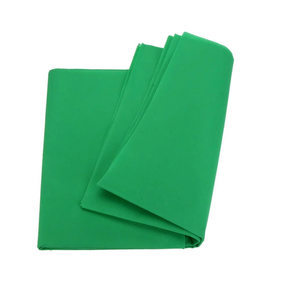 Photo Backdrop 1.6x3M / 5x10FT Studio Photography Backdrops Black White Green Screen 100% Non-woven for Studio Vedio Shooting