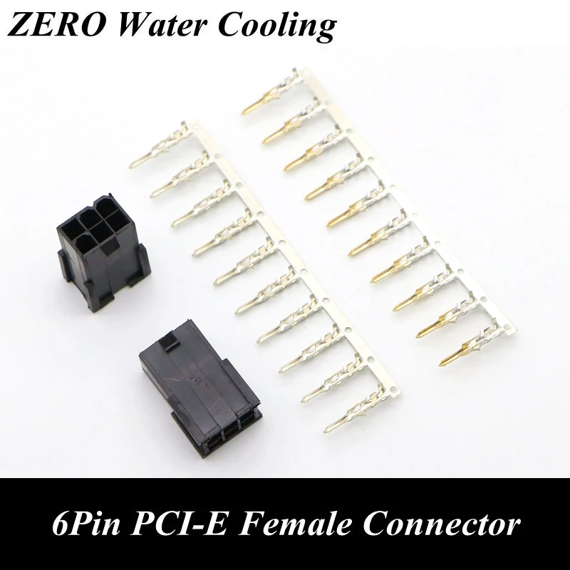 4 2 мм 5559 GPU 6Pin PCI-E гнездовой разъем с 6 шт. клеммных штифтов для ПК моддинг. |