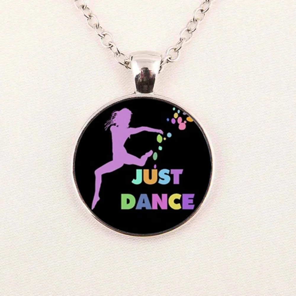 Wholesale Dance Pendant Necklace Ballet Pendant Jewelry Girls Glass