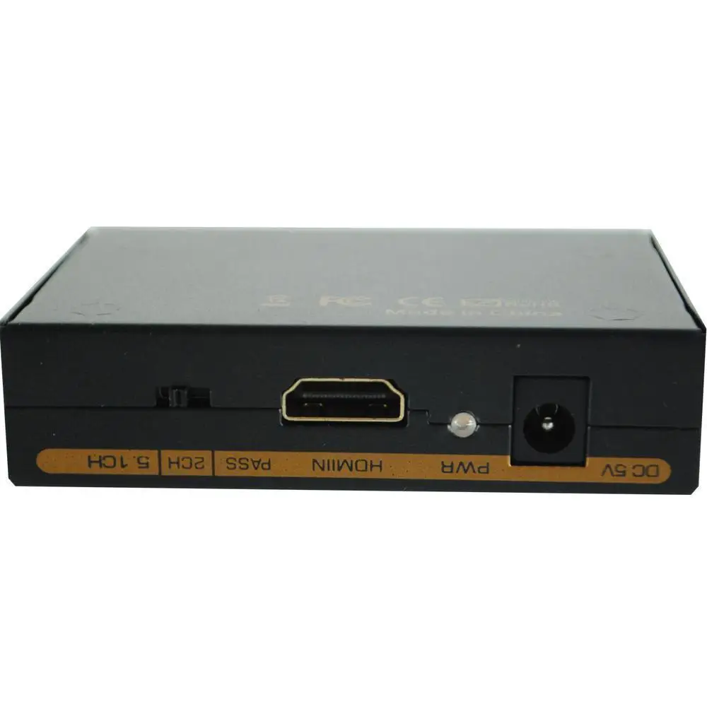 HDMI to HDMI + SPDIF + RCA L/R Audio Extractor Converter Sound Audio