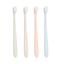 4 шт для взрослых Зубная щётка Щетинная кисть Зубная щётка наконечник Портативный Уход за полостью рта зубов очищающий, отбеливающий щетка для чистки языка зубная щетка