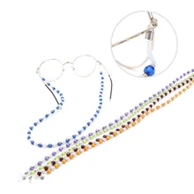 Нескользящие солнцезащитные очки с бисером для шеи шнур для очков цепочка для солнцезащитных очков ремень кабель