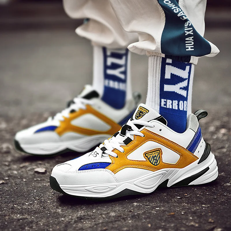 

2019 autumn men's shoes new outdoor large size casual fashion sports microfiber mesh tide shoes
