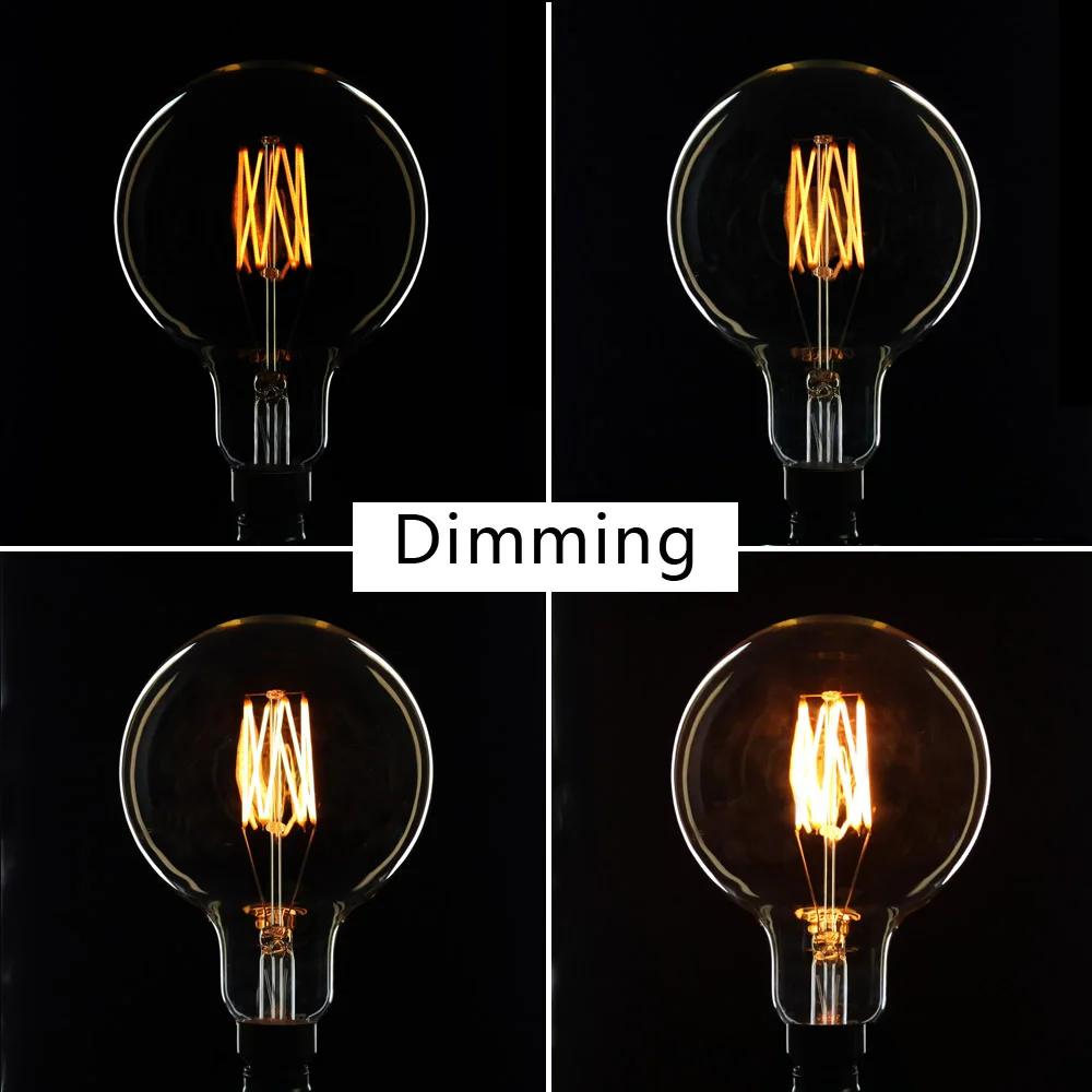 Винтажная Светодиодная лампа накаливания G150 6 Вт 220 В|edison bulb led|bulb ledlight |