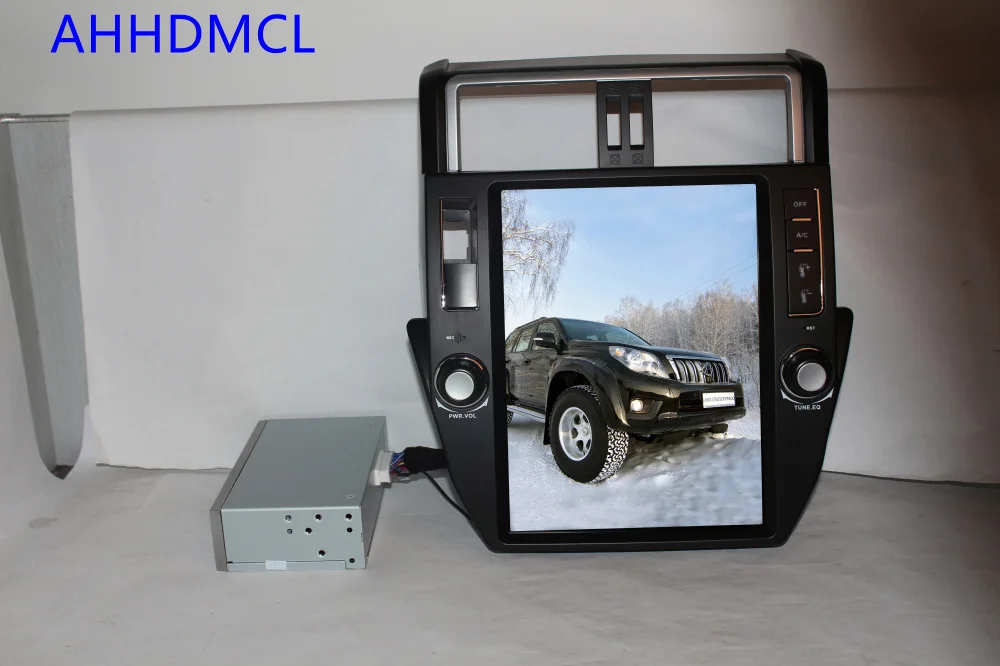 Cheap Car PC PAD Tesla Style Multimedia Player Android 7.1 GPS For Land Cruiser Prado LC150 2010 2011 2012 2013 2