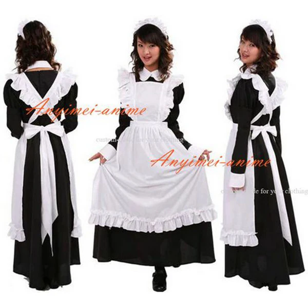 

Sexy Sissy Maid Dress Cotton Lockable Dress Maid Uniform Cosplay Costume Tailor-made[CK1219]