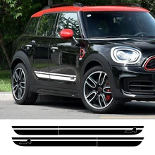 *#Best Price 2pcs Car Styling Door Side Stripes Skirt Sill Decal Sticker for Mini Cooper S Countryman F60 2017-Present All4 Sport Accessories *#Best Price 2pcs Car Styling Door Side Stripes Skirt Sill Decal Sticker for Mini Cooper S Countryman F60 2017-Present All4 Sport Accessories