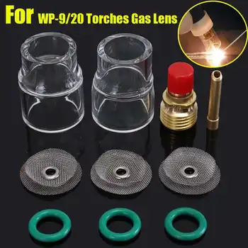 

New 10pcs 2.4mm TIG Welding Torch Stubby Gas Lens Pyrex Cup Welder Filters Accessories Tools For WP-9/20 Torches Gas Lens 3/32"