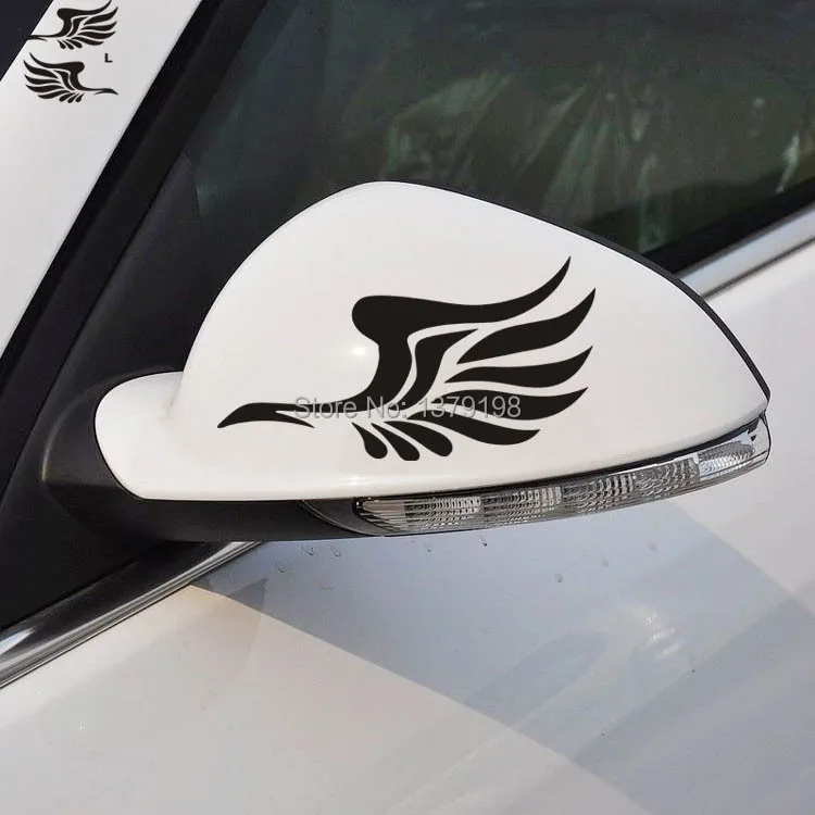 100 pairs Car Styling Fly Wing Car Sticker Decal Car Rearview Mirror
