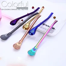 Питьевая соломенная фильтр ложка креативная нержавеющая сталь Горячая Ручная работа Yerba mate бомбилья из тыквы для чая моющийся практический инструмент для чая