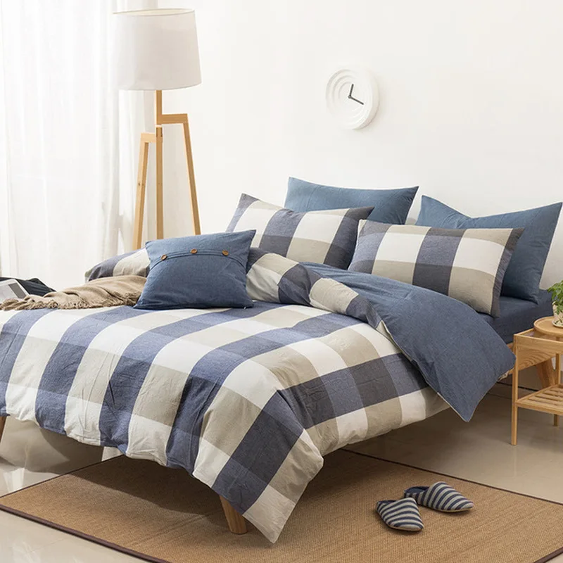 

100% Cotton Satin Bedding Set Comforter Bedding Set Duvet Cover Bed Sheet Pillow Quilt Cover Single/Double/Queen Size Quilted