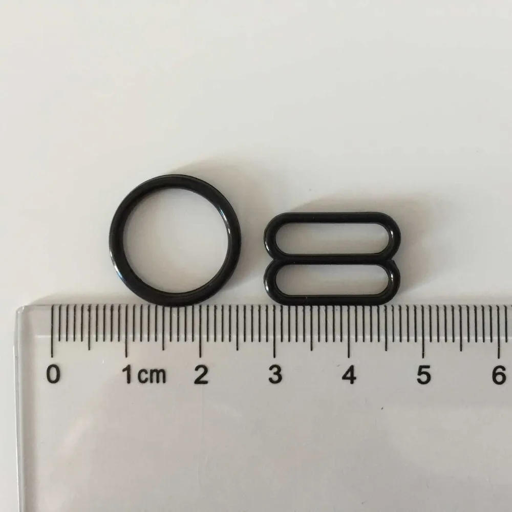 

Free shipping 2000 pcs (1000 sets)/lot bra plastic strap buckles rings and sliders