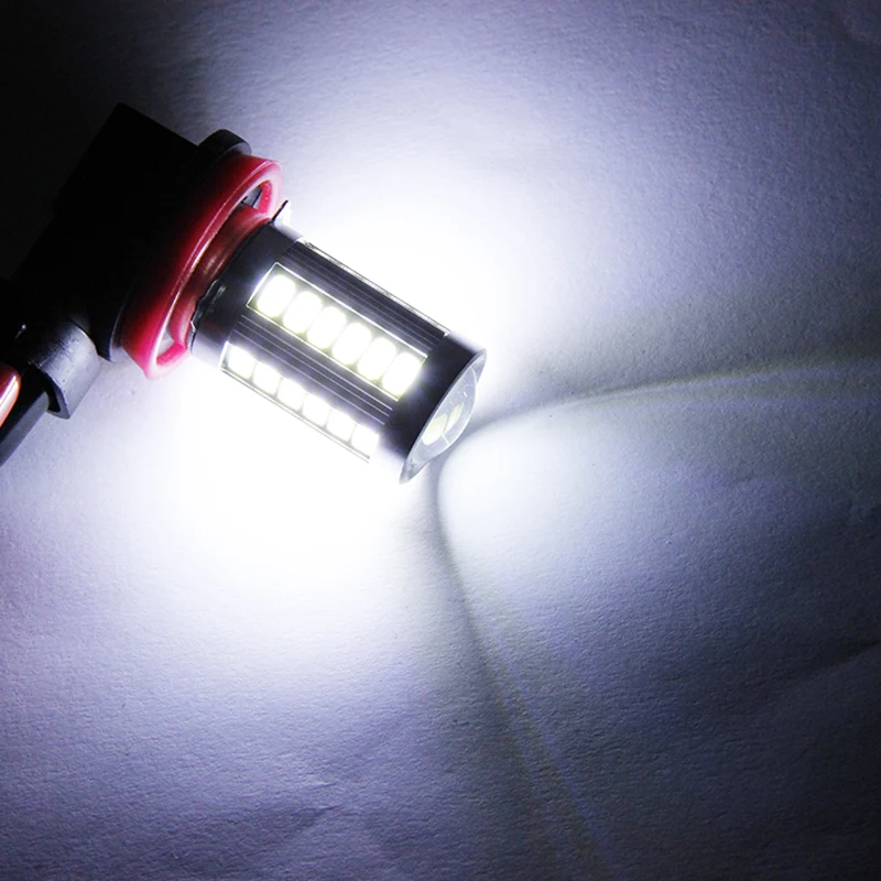 Оптовая продажа 50 шт. белсветодиодный светодиодные лампы WTS H11 H8 33smd 5730
